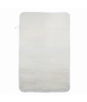 ALFOMBRA DE BAÑO DE TEJIDO SUAVE 45 X 70 CM BLANCO 79921