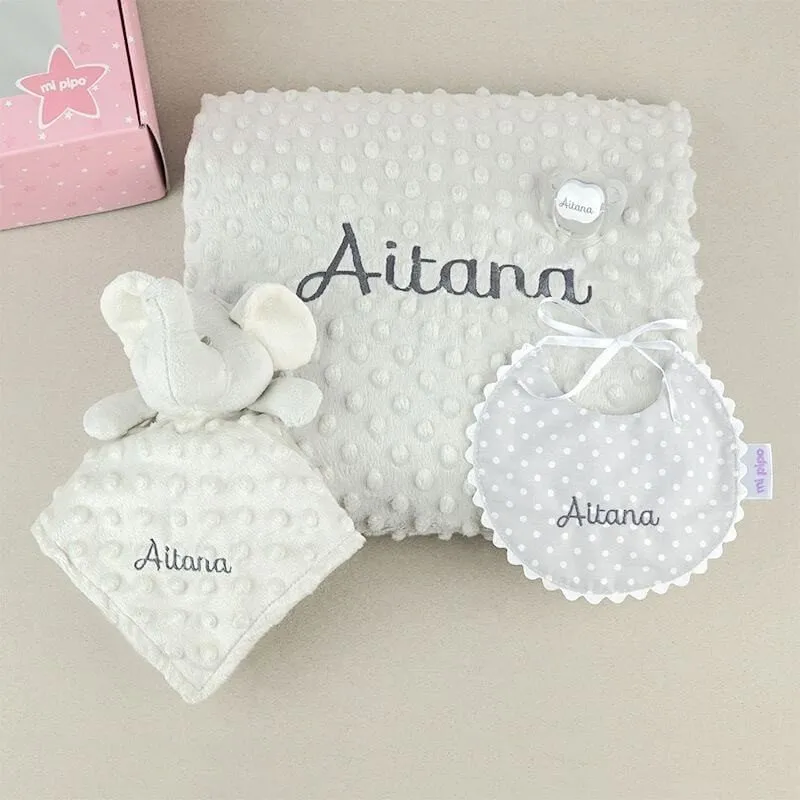 Cajita regalo bebé Premium Gris