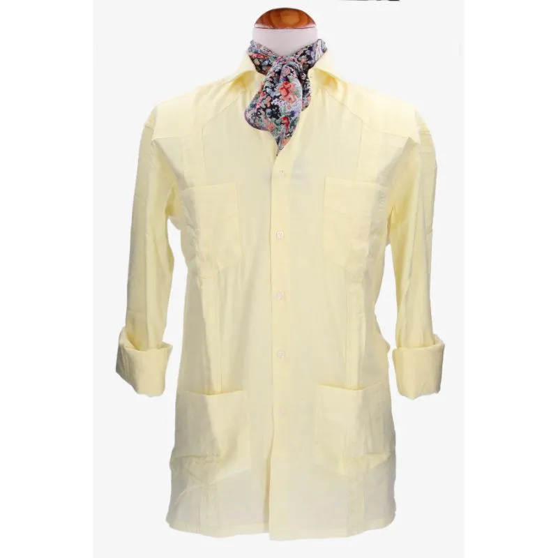 Camisa Cubana Amarillo
