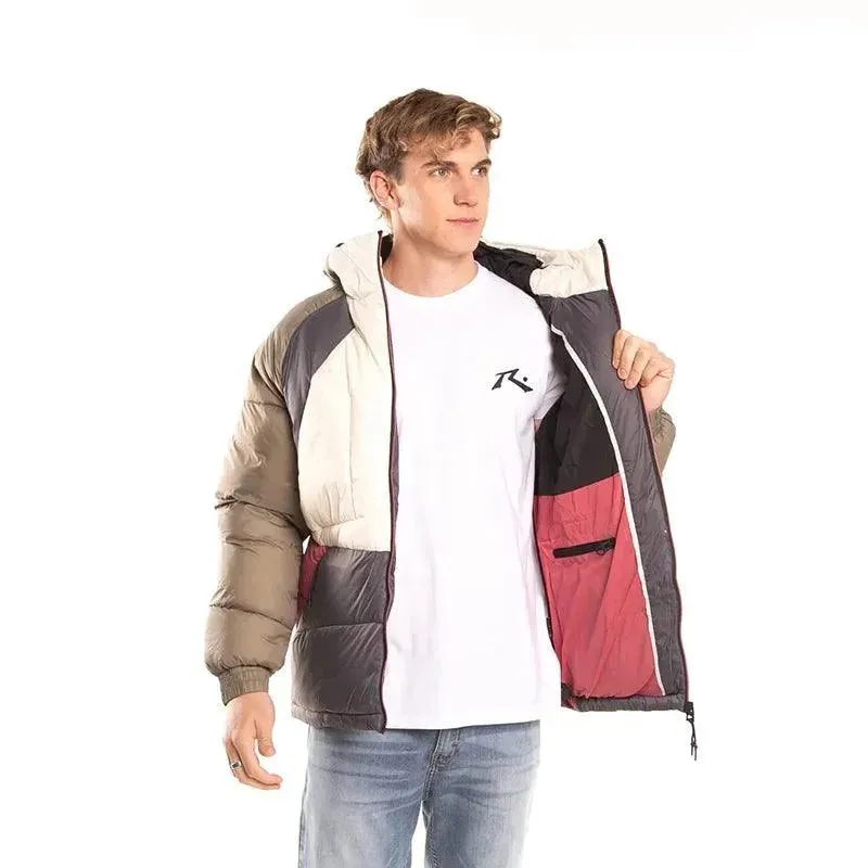 Campera Rusty Youkulet Oliva Crema Gris Oscuro