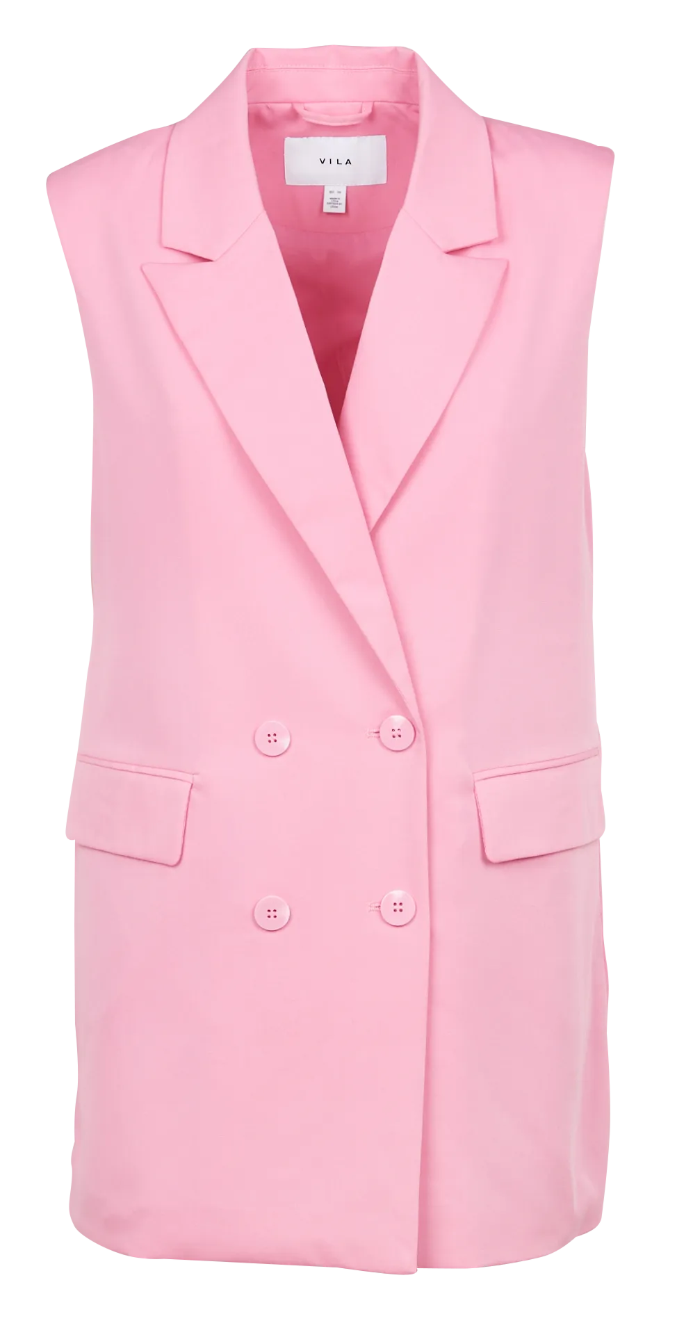 Chaqueta con cuello sastre en rosa