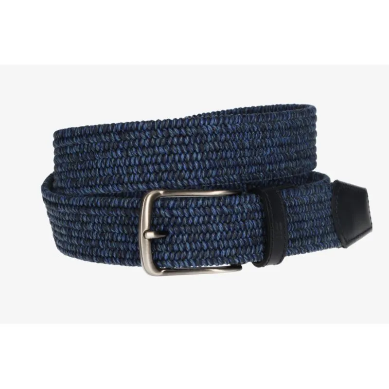 Cinturón trenzado azul