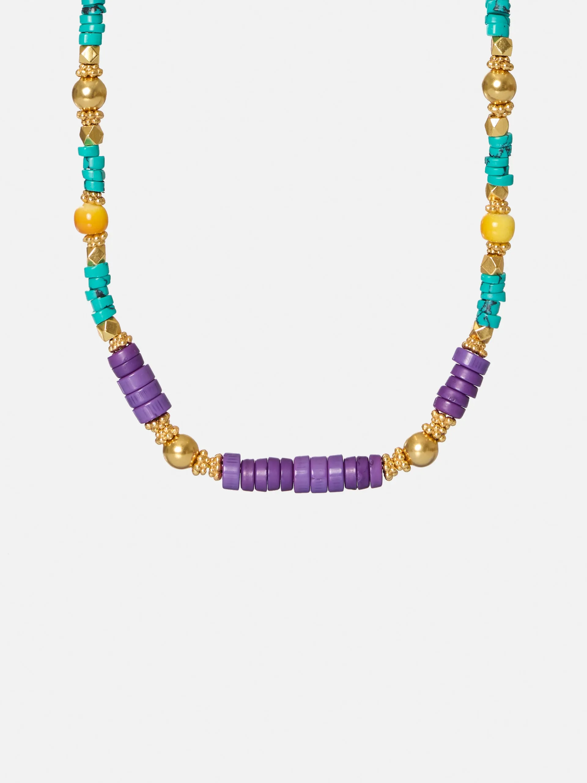 Collar piedras colores