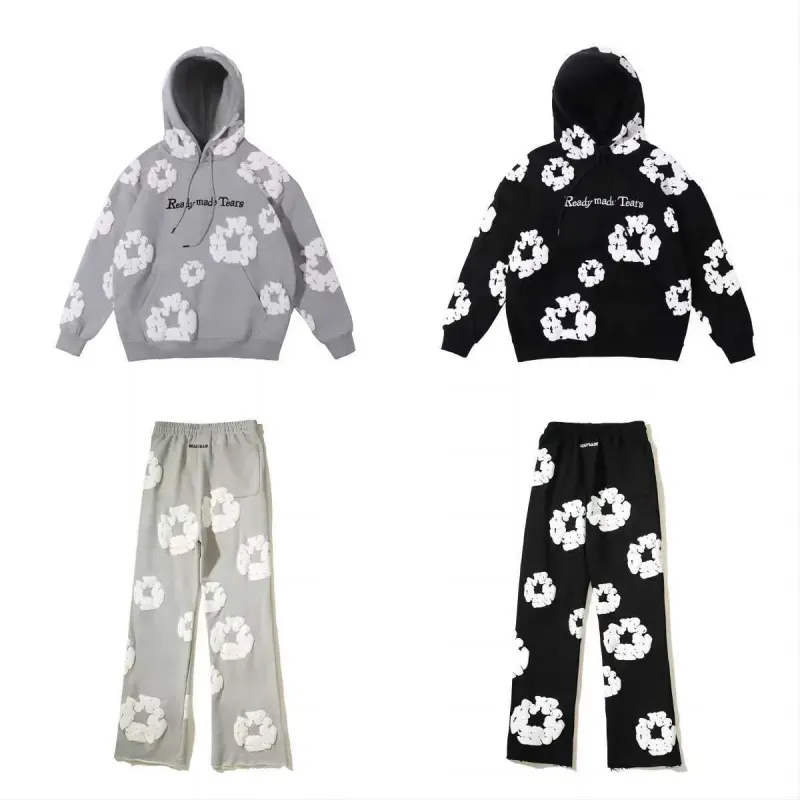 Diseñador sudadera con capucha sudadera espuma estampada de la tripulación sudadera para mujer sudadera para hombre sudadera de 
