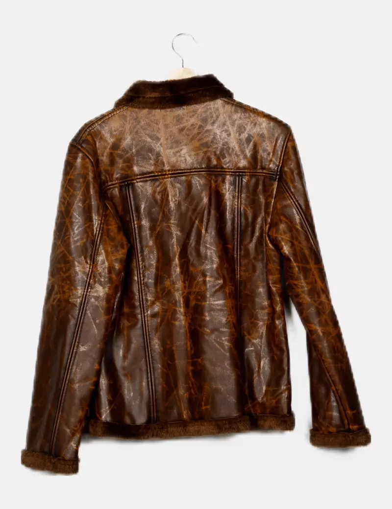 Eurgiulio Chaqueta marrón combinada