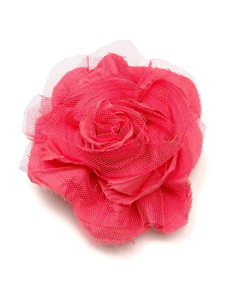 FLORES SALMON DE TELA PARA LLEVAR EN BODAS Y COMUNIONES