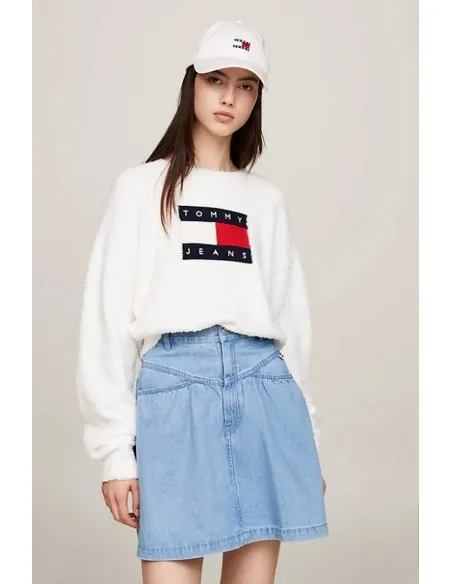Jersey Tommy Hilfiger Blanco Logo Frontal - Ecool