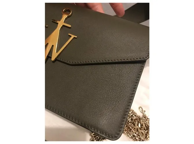 JW Anderson Logo Bag Dorado Verde oliva 