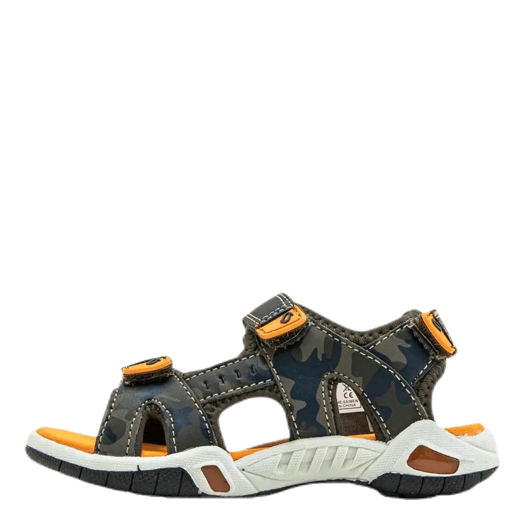Leaf Saimen Blinking Sandal Orange/Green