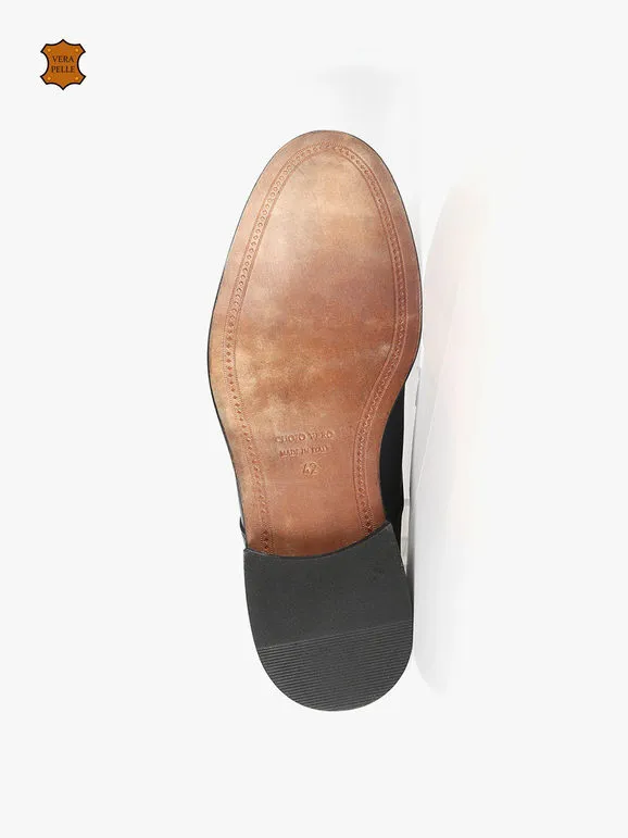 Paolo Galli Made In Italy Brogues de cuero para hombres