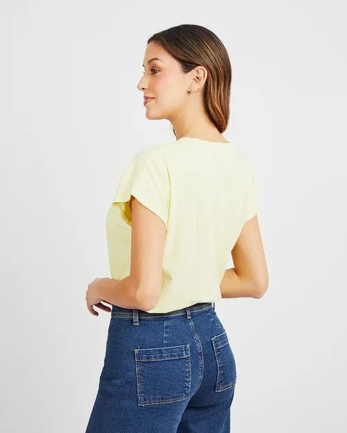 Polo Mujer Aria Amarillo Arona