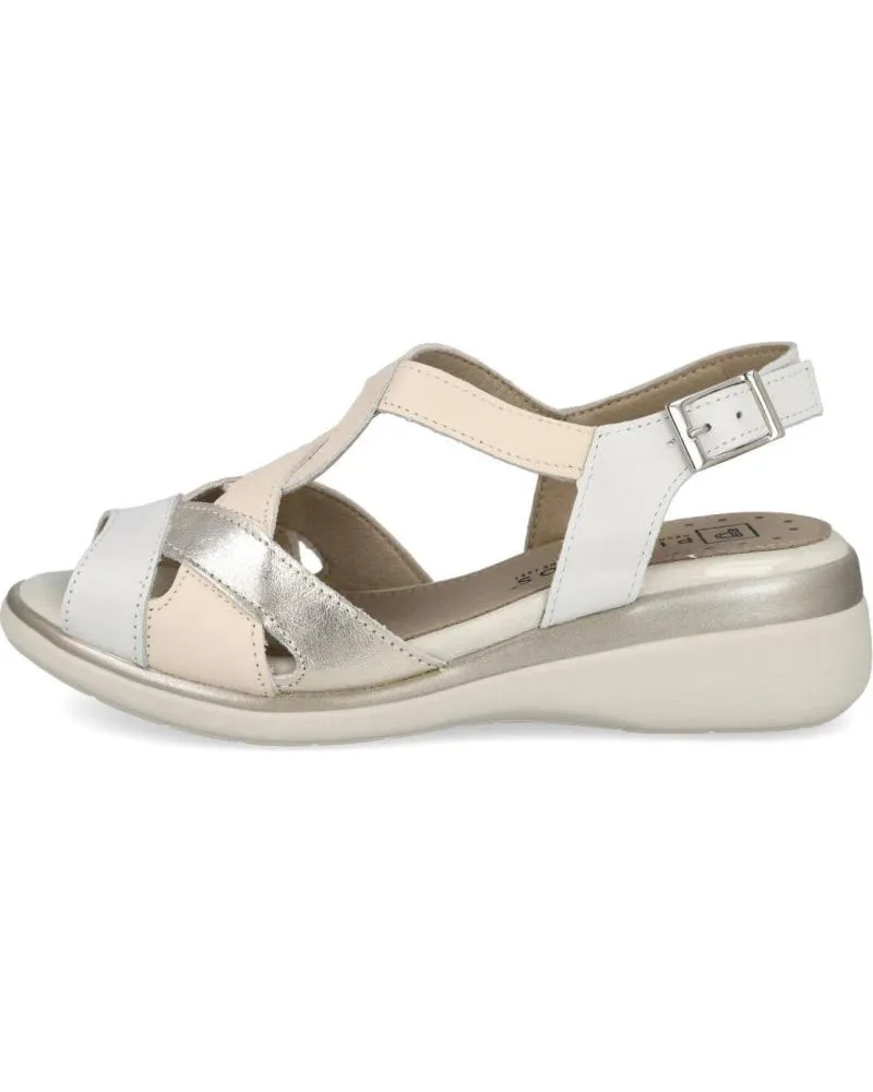 Sandalias PITILLOS  de Mujer 5594 SANDALIAS DE CUNA MUJER  CREMA