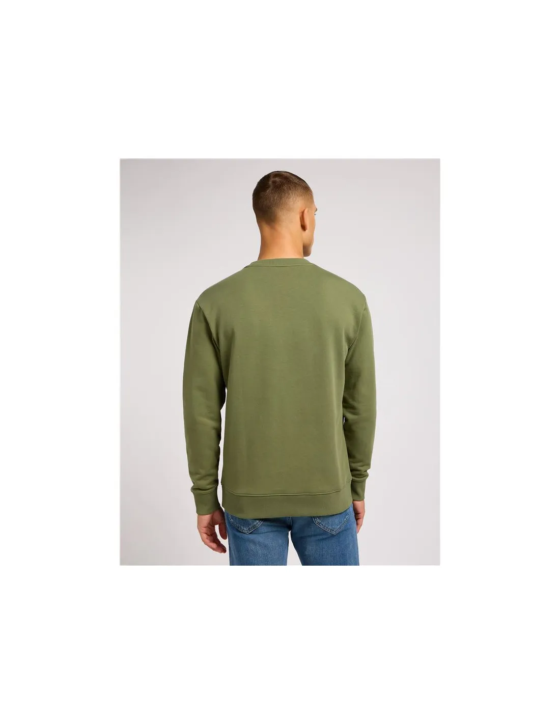 Sudadera Lee Wobbly Verde Oliva Hombre