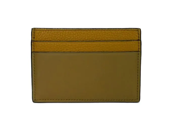 Tarjetero de cuero oliva Loewe Verde oliva 