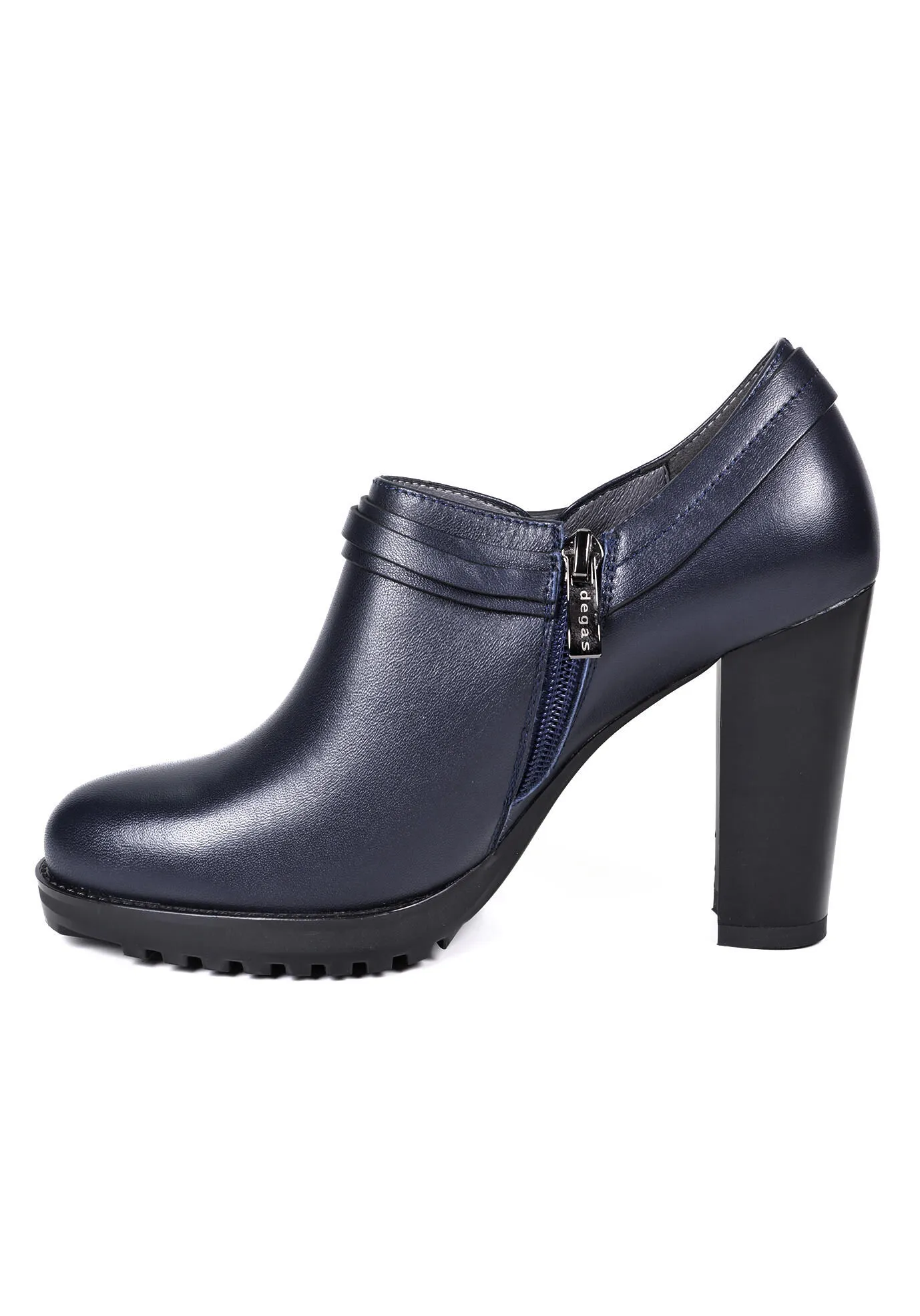 Zapato Cuero Casiana Azul